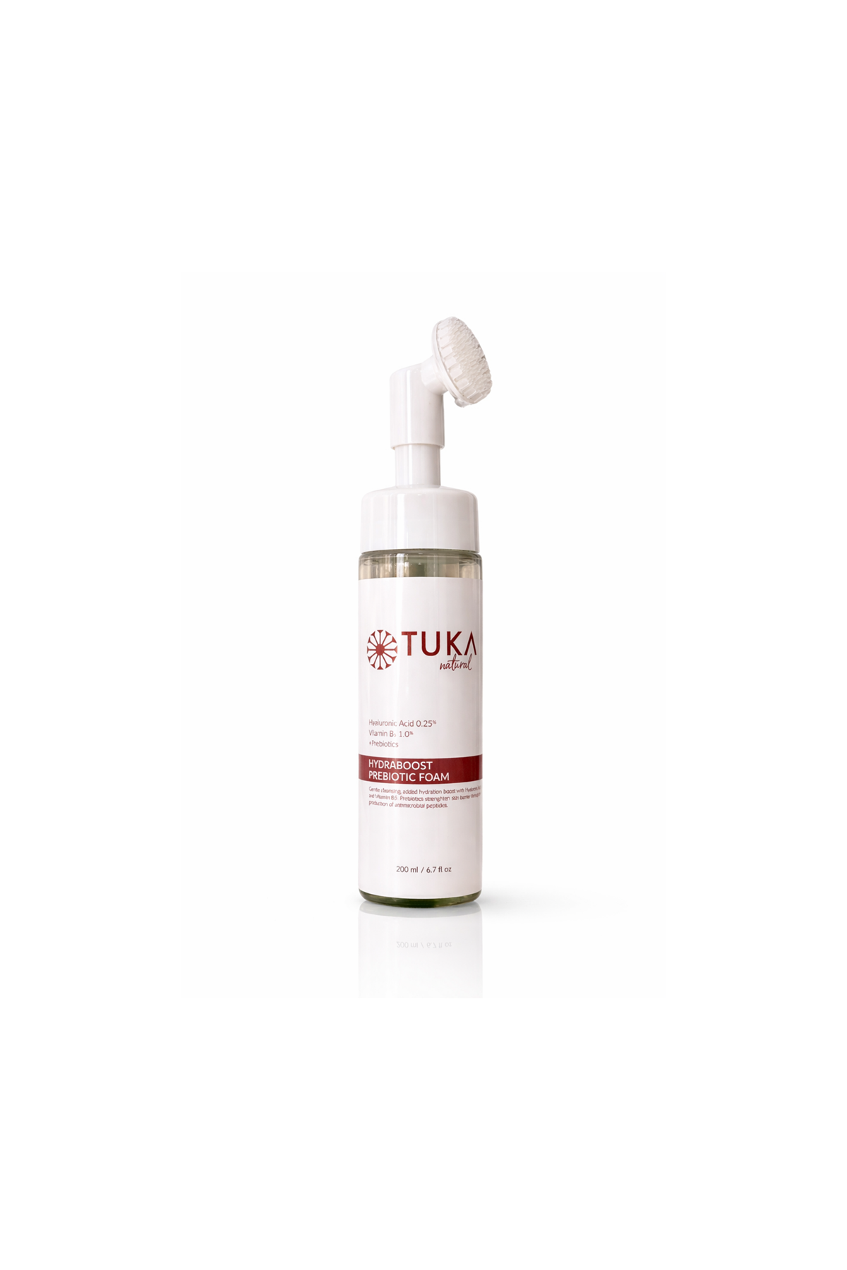 TUKA Cilt Bariyeri Onarıcı Yüz Temizleme Köpüğü 200 ml – Hyaluronik Asit & B5, Hassas Ciltler İçin
