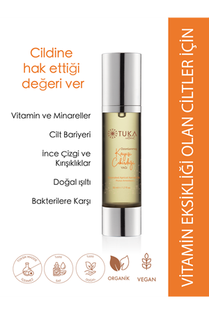 Ozonlu Kayısı Çekirdeği Yağı 50 ml | Doğal Cilt Bakım Yağı