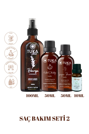 Saç Dökülmesine Karşı Doğal Bitkisel Bakım Seti 2 